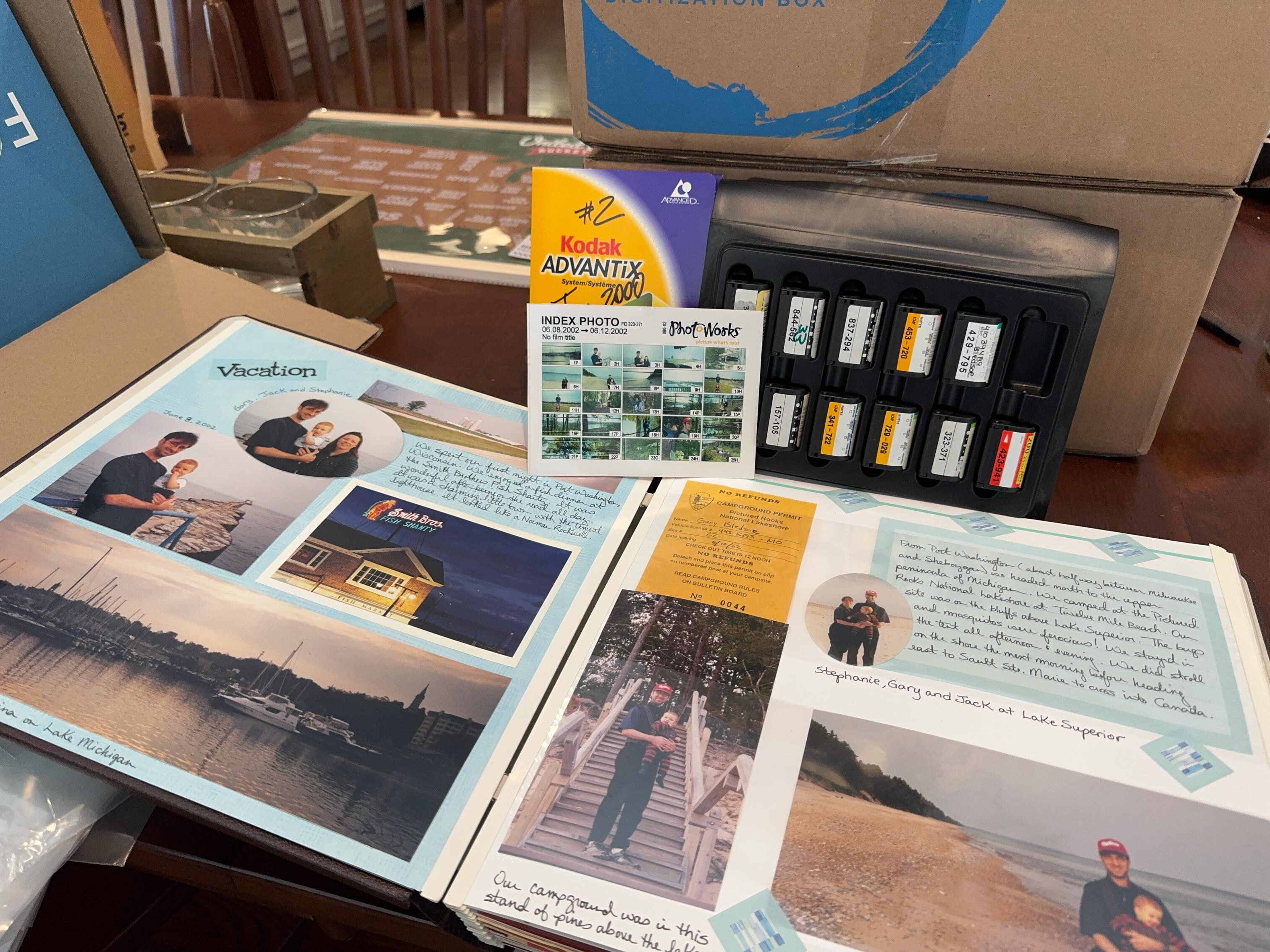 Another batch of stuff getting ready for digitization!! Who remembers APS/Advantix FILM??!! What kind of STUFF do you have hiding in a closet?